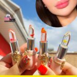 رژلب سلطنتی گلدار رژلب شیشه ای گلدار رژلب گل دار بالم لب گل دار